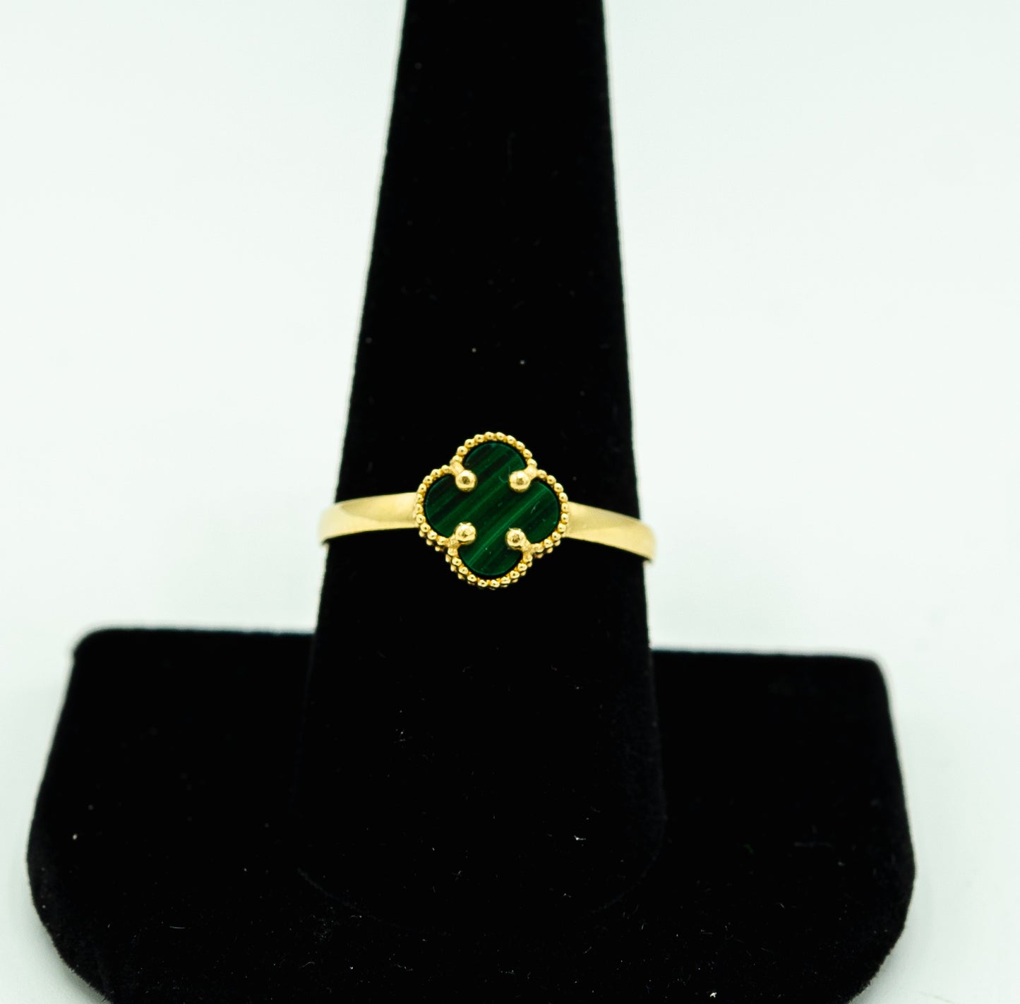 14k Tribal Ring Small Green by GDO