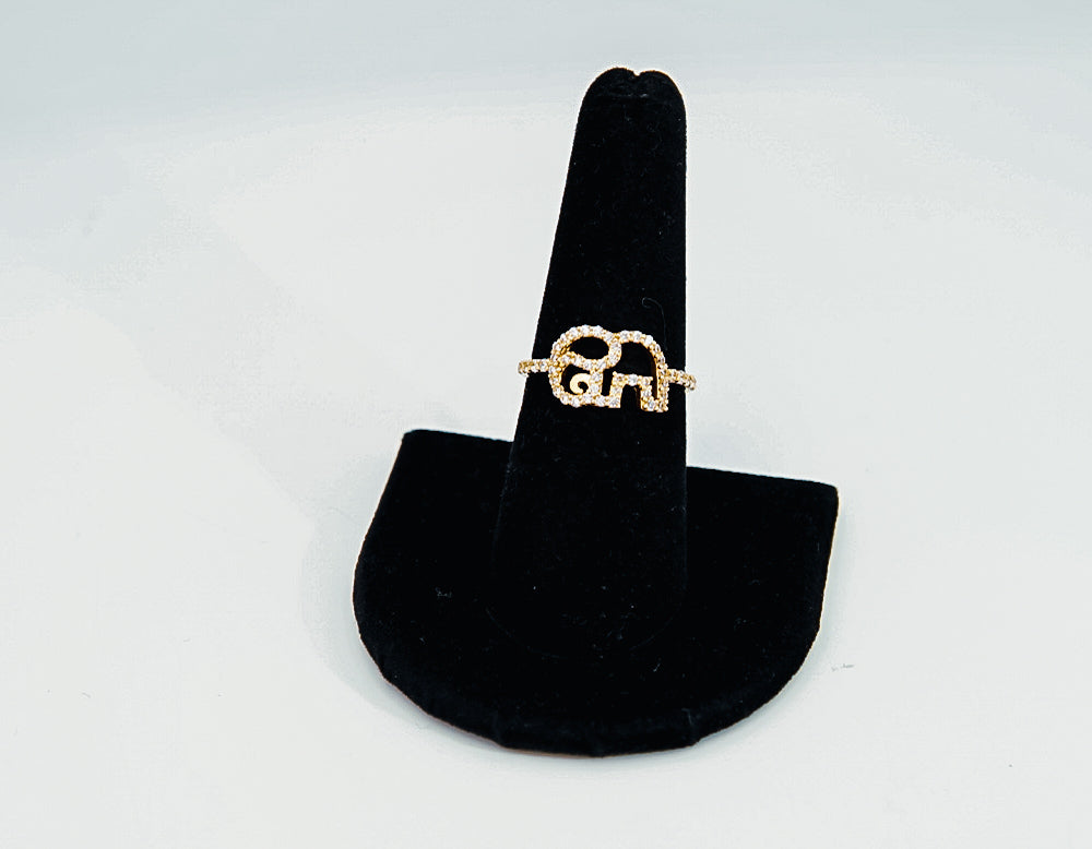 14k Small Elephant Ring by GDO