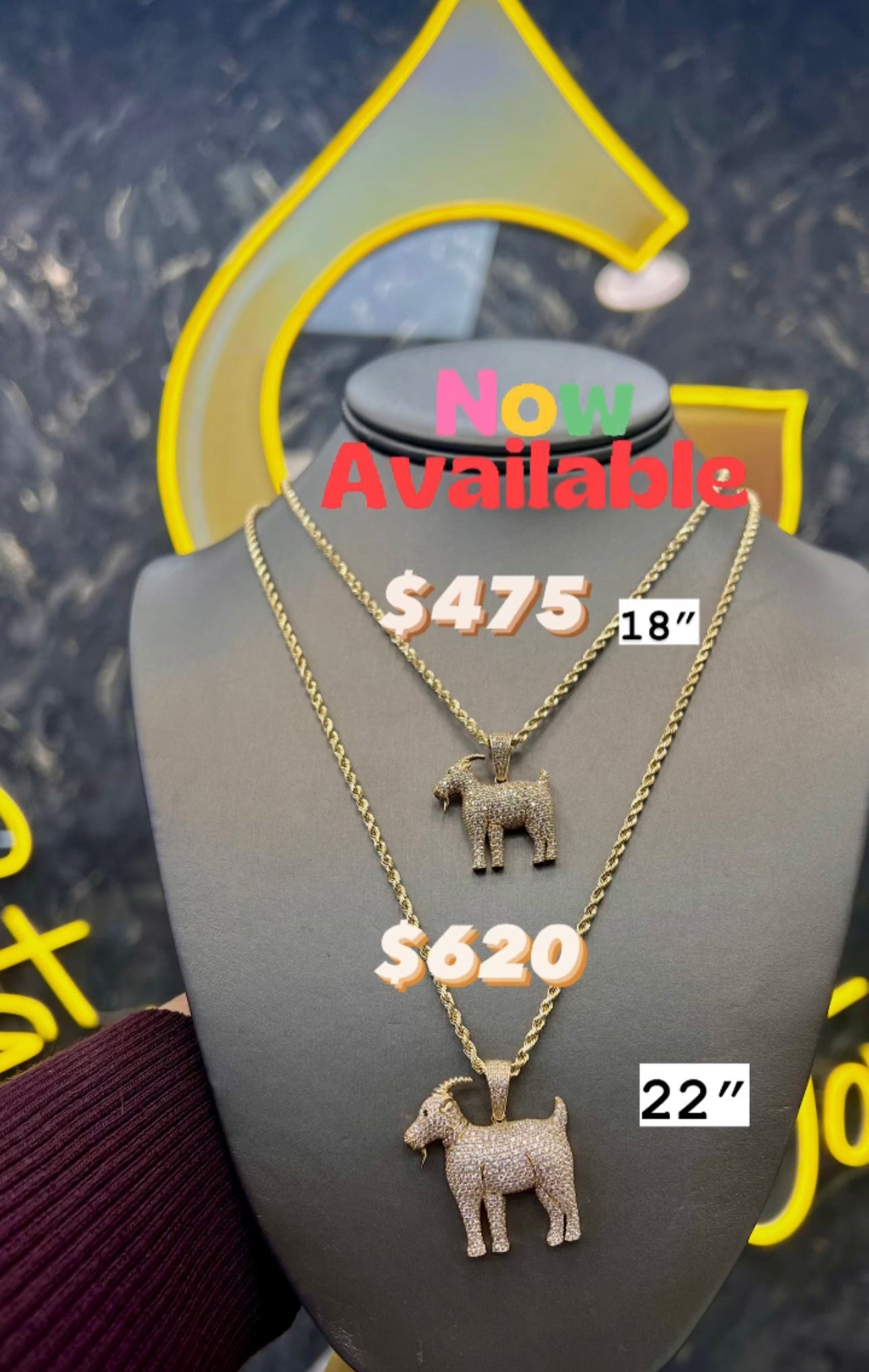 New🔥 Instagram Sale 14K Goat 🐐 With rope Chain By GDO