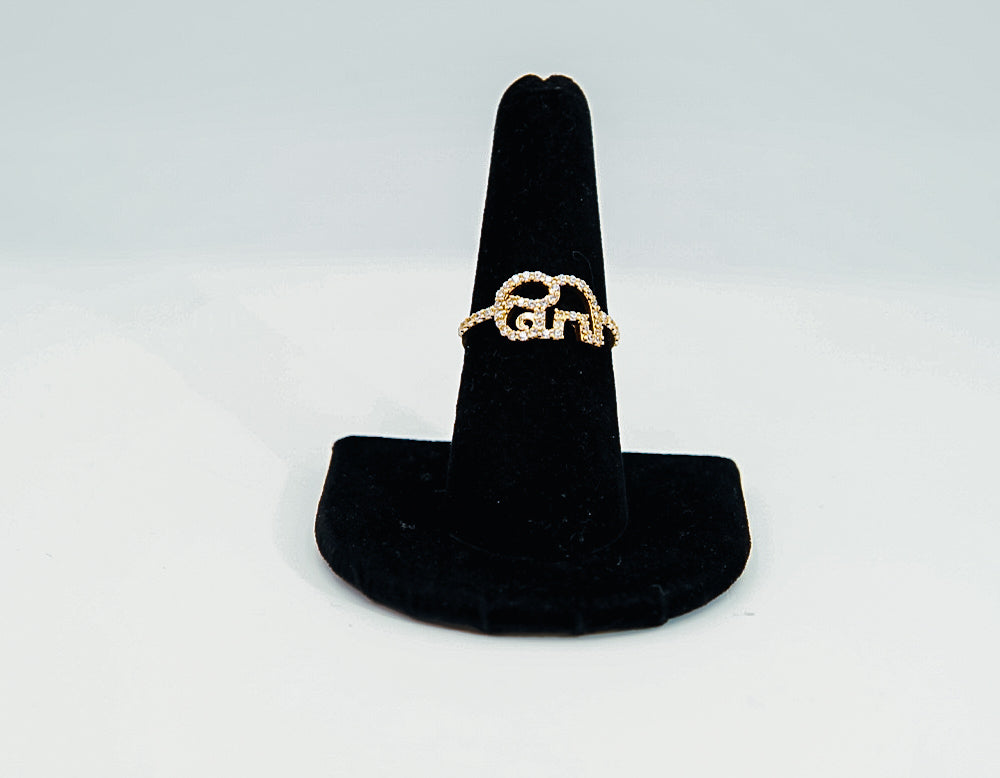 14k Small Elephant Ring by GDO