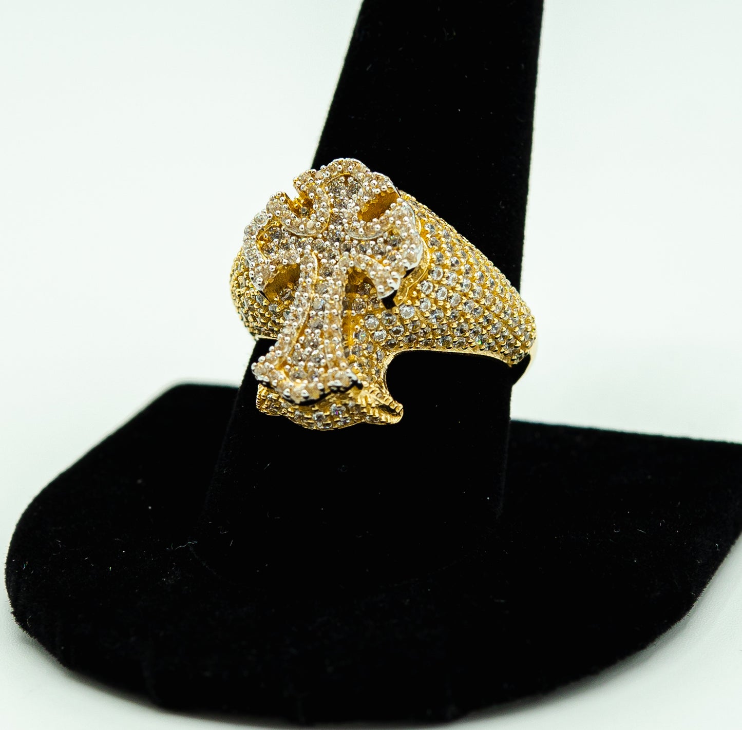 14k Antique small Cross Ring by GDO