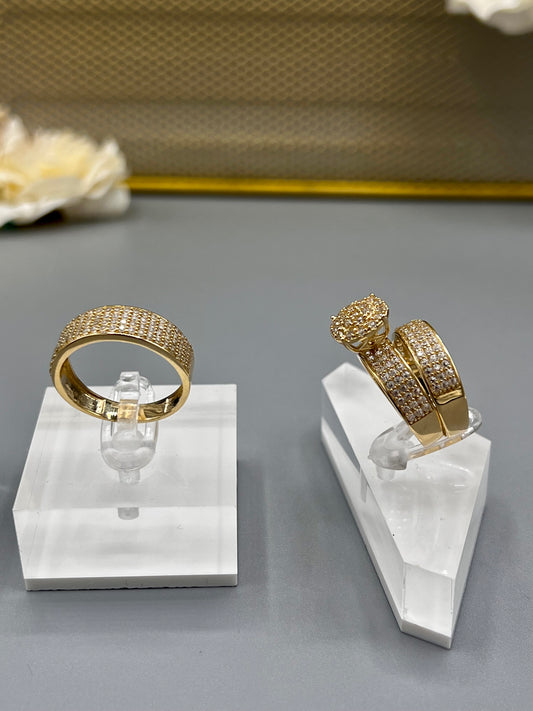 14K Wedding Trio The Perfect Rings by GDO