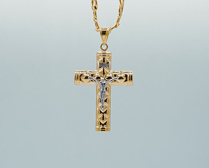 14k Jesus Cross Medal by GDO