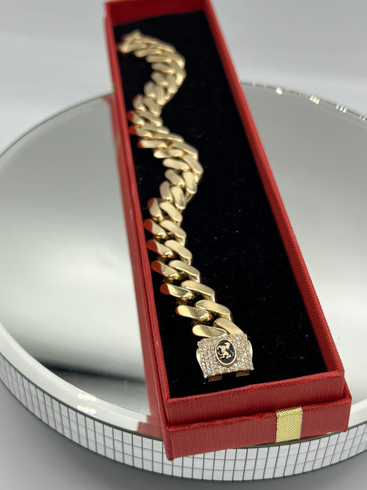 New 🔥 14K semi solid Ferrari Bracelet by GDO