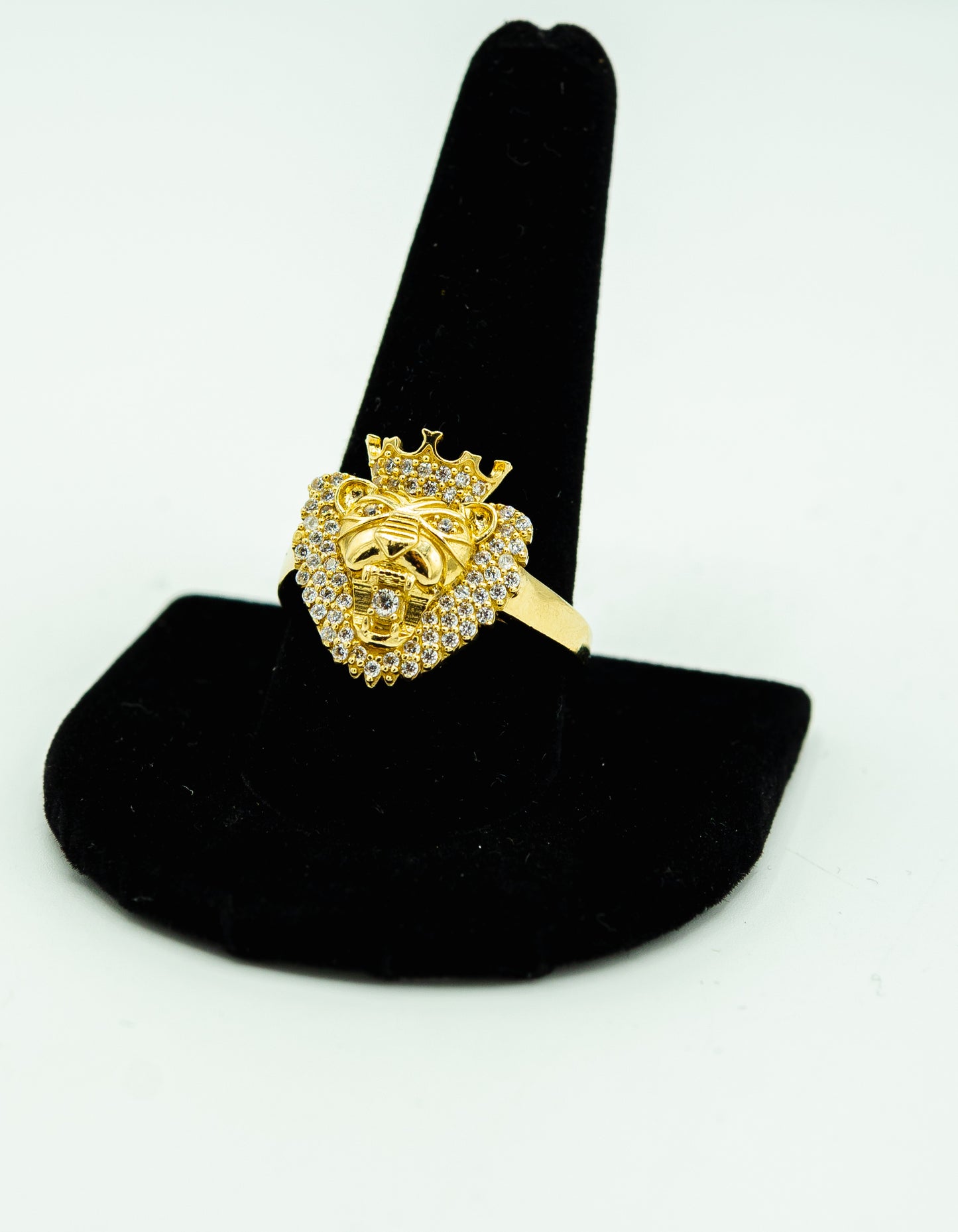 14k small Lion Face Ring by GDO