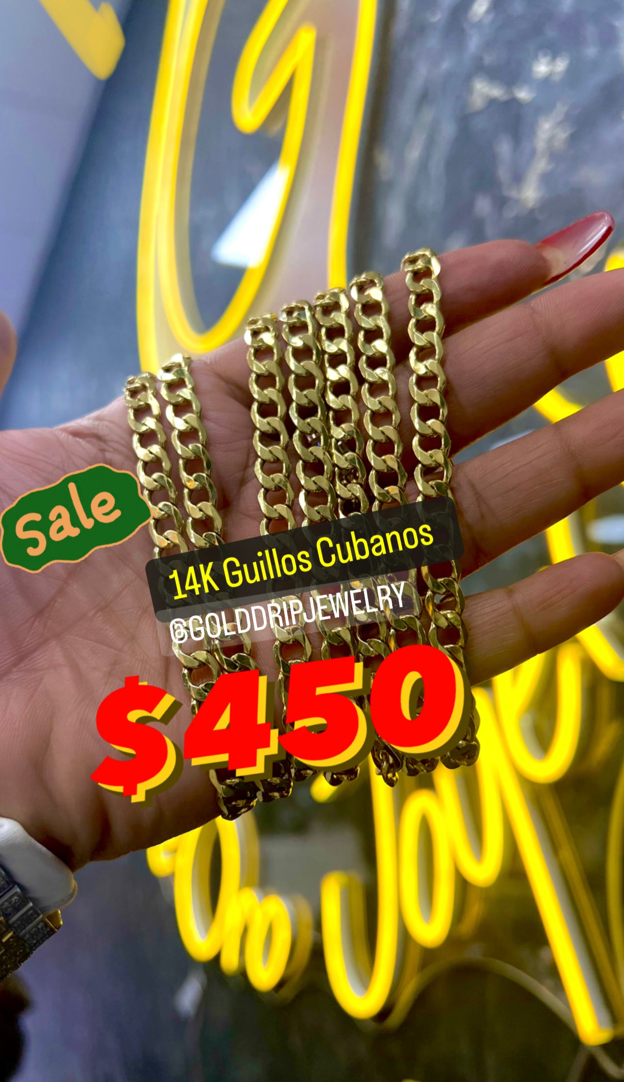 Christmas Sale 14K Cuban Bracelet by GDO