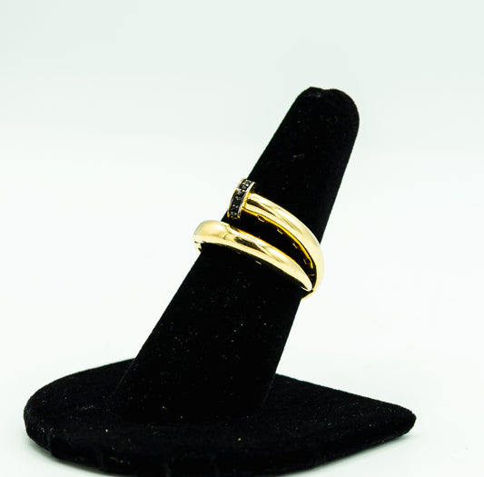 14K Nail Style Ring by GDO