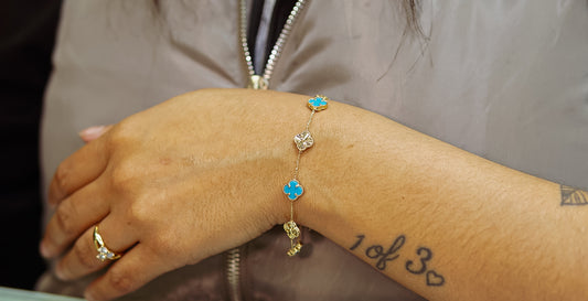 14k blue tribal bracelet by GDO