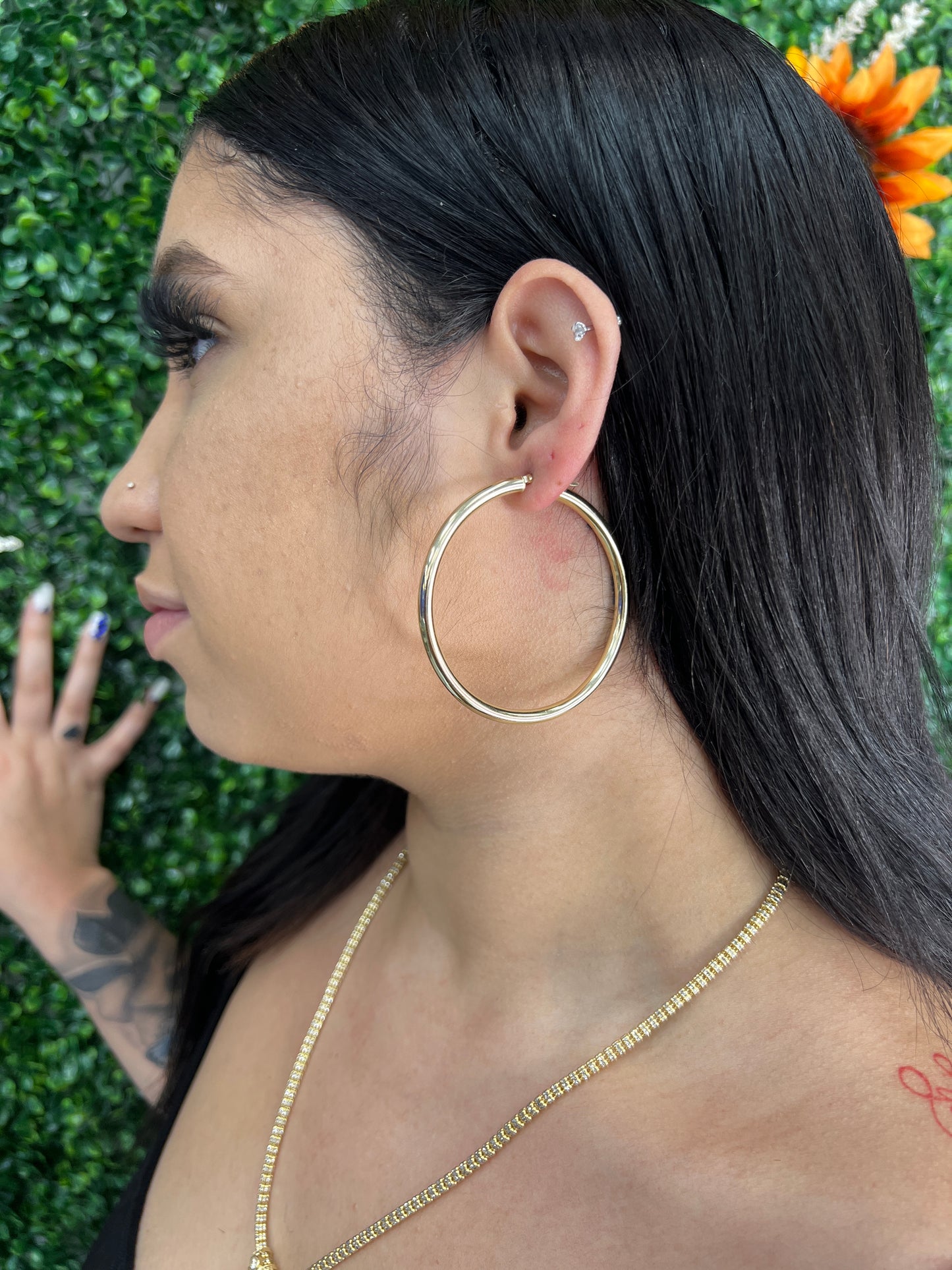 New 🔥 14K Yellow Gold Hoops By GDO