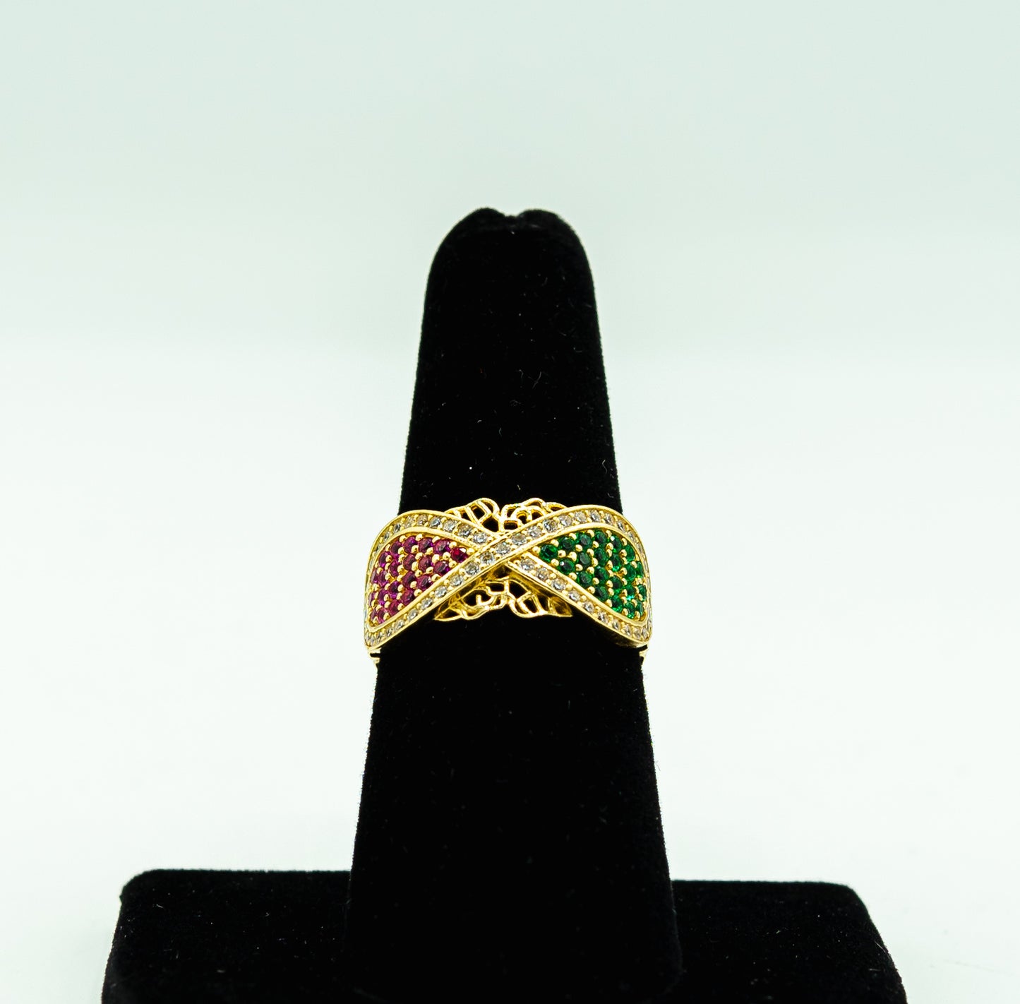 14k color Infinity ring by GDO