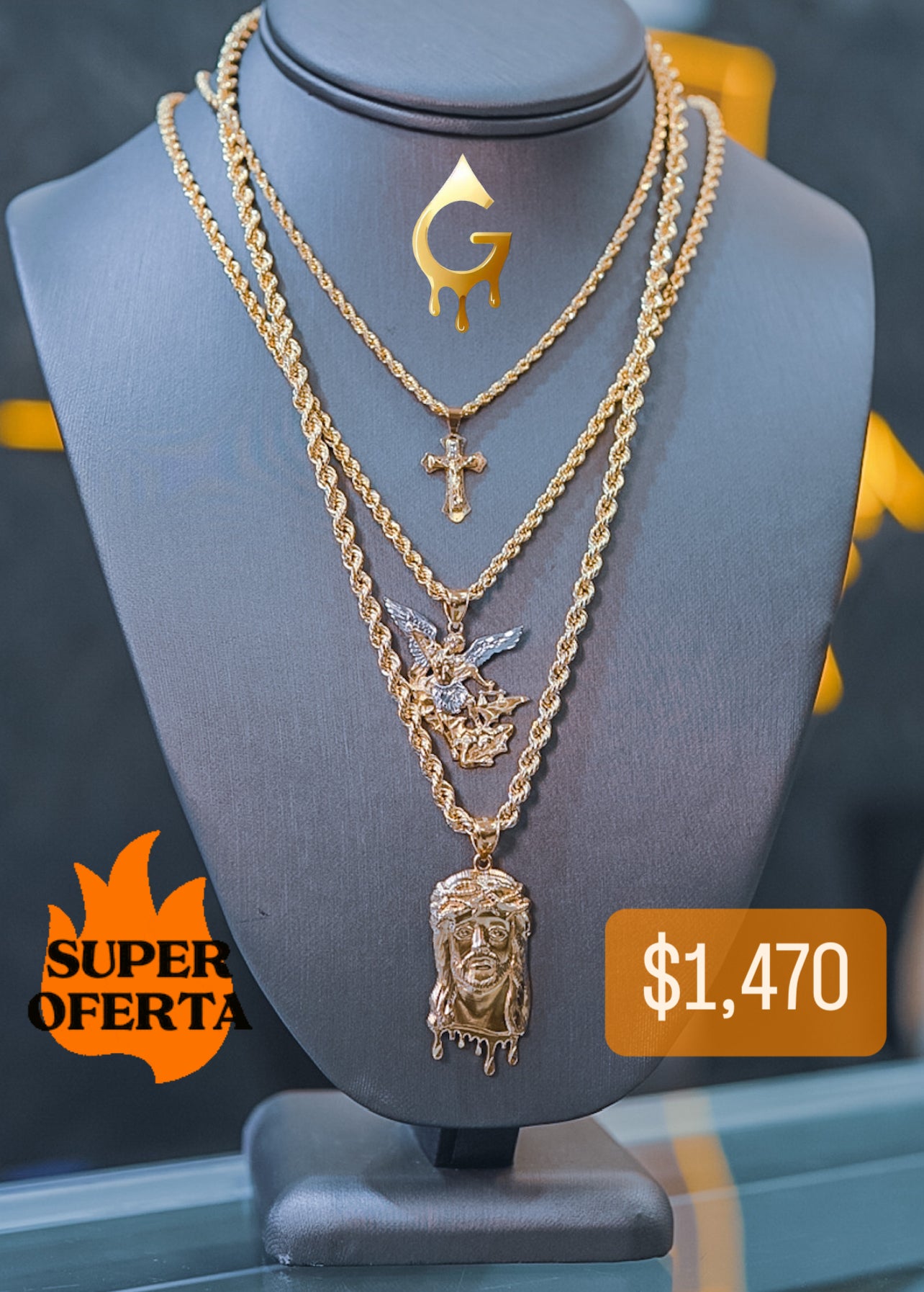 14k Rope chain combo by GDO