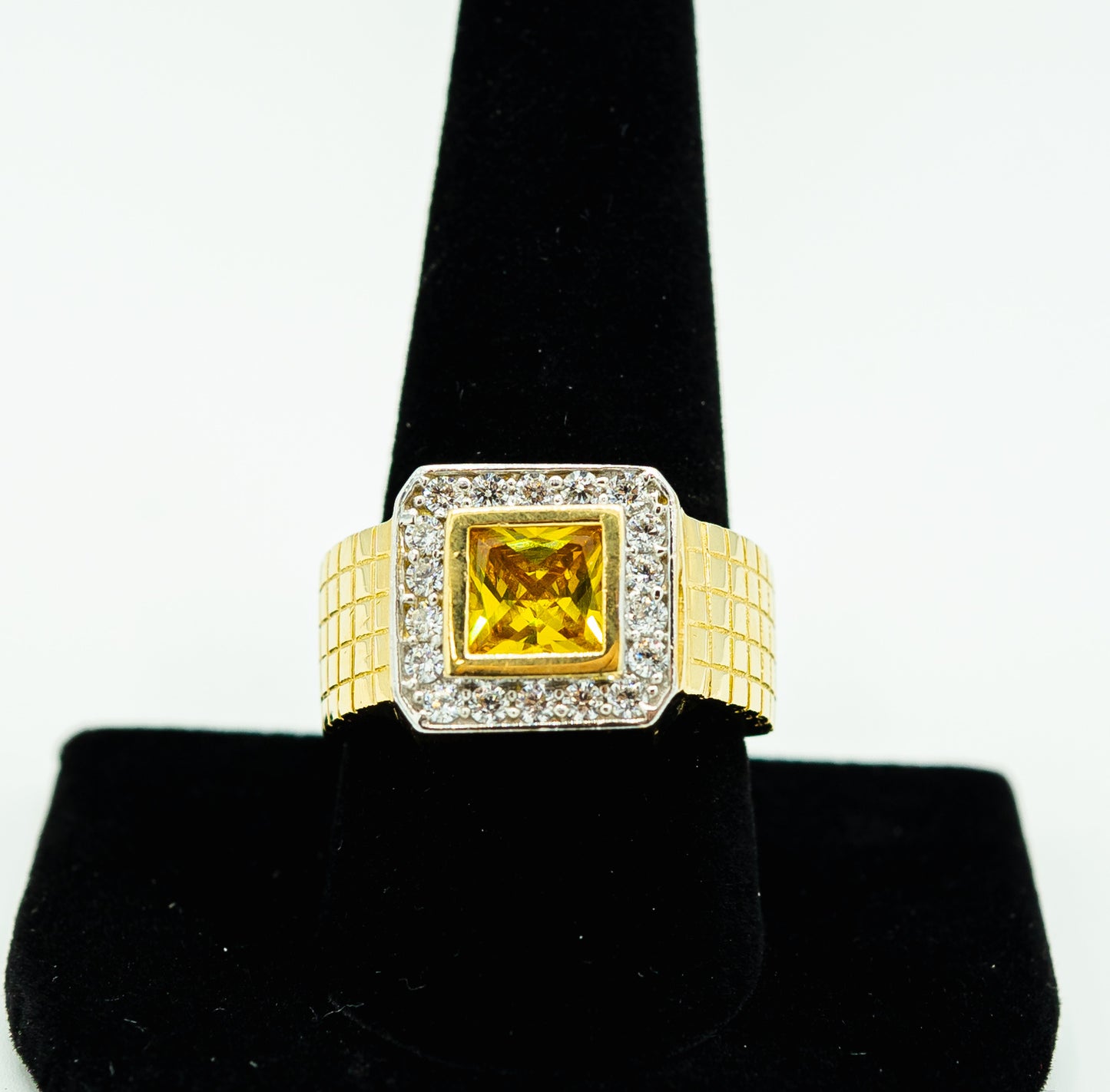 14K yellow stone ring by GDO