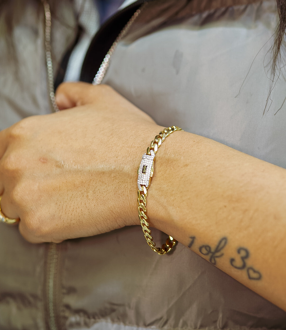 14k classic Monaco bracelet by GDO