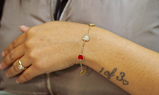 14k tribal bracelet red by GDO
