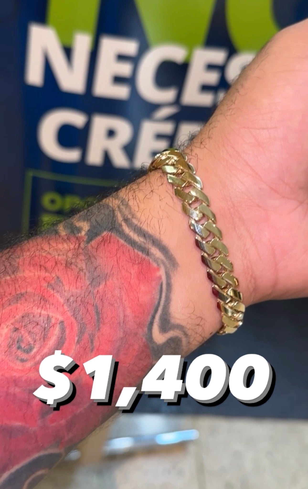 14k Cuban Edge bracelet