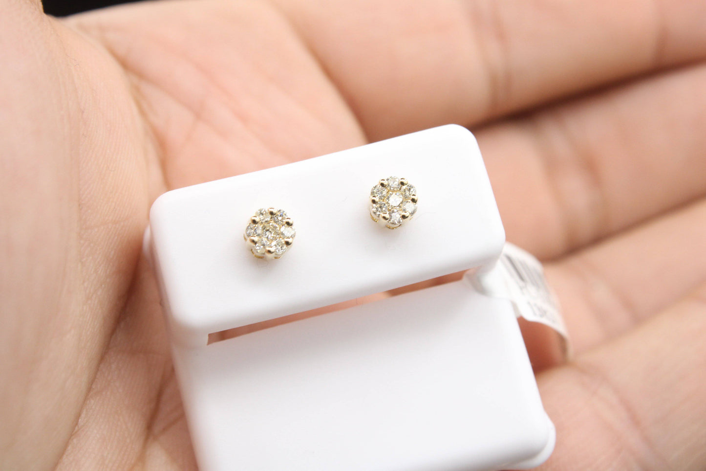 Gold Diamond earrings on sale