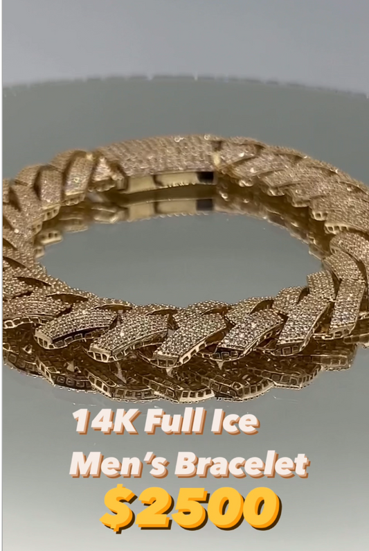 New 🔥 Iced Out Edge Cuban Bracelet by GDO
