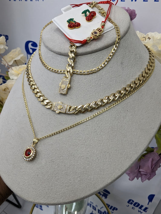 14k Choker set with gifts