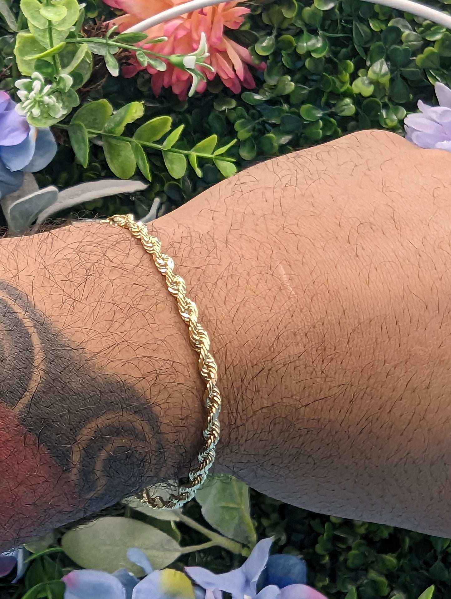 14k Rope bracelet unisex