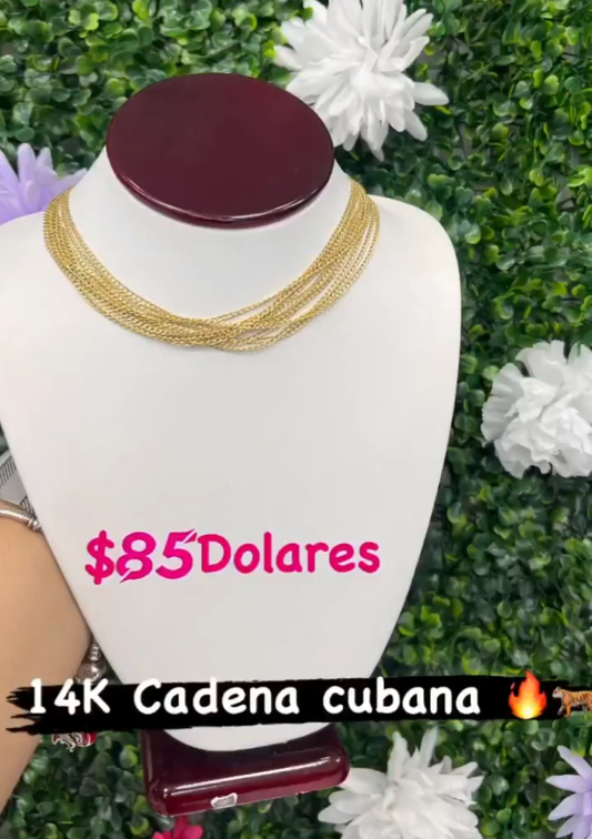 14k Italian cuban chain $85