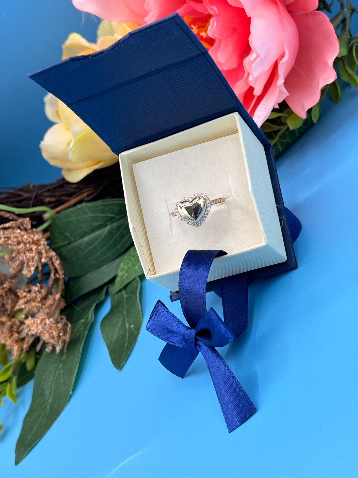 14K Heart 💜 Ring With CZ by GDO