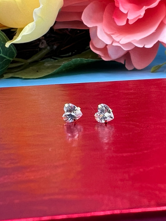 New 14K Heart 💜 Shaped Earrings by GDO