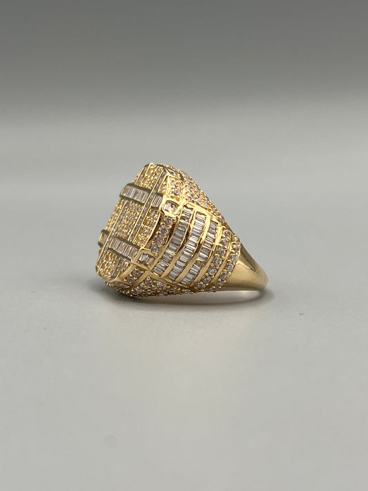 14K Jumbo Baguette Ring by Gota de Oro