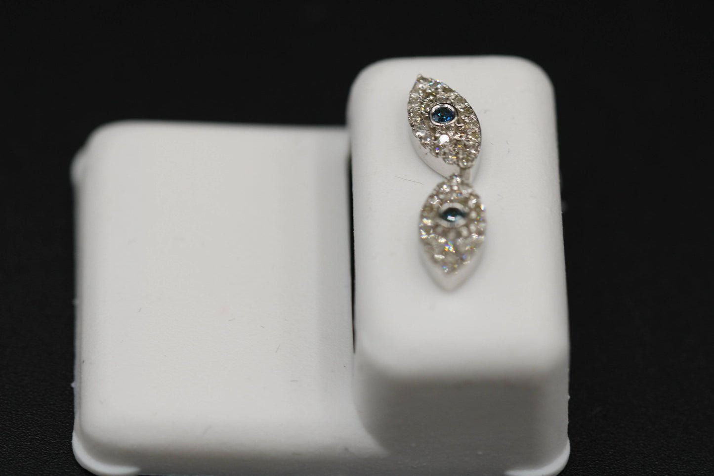 14k Diamond Eye Earrings Gold Drip ™ - Gold Drip Jewelry