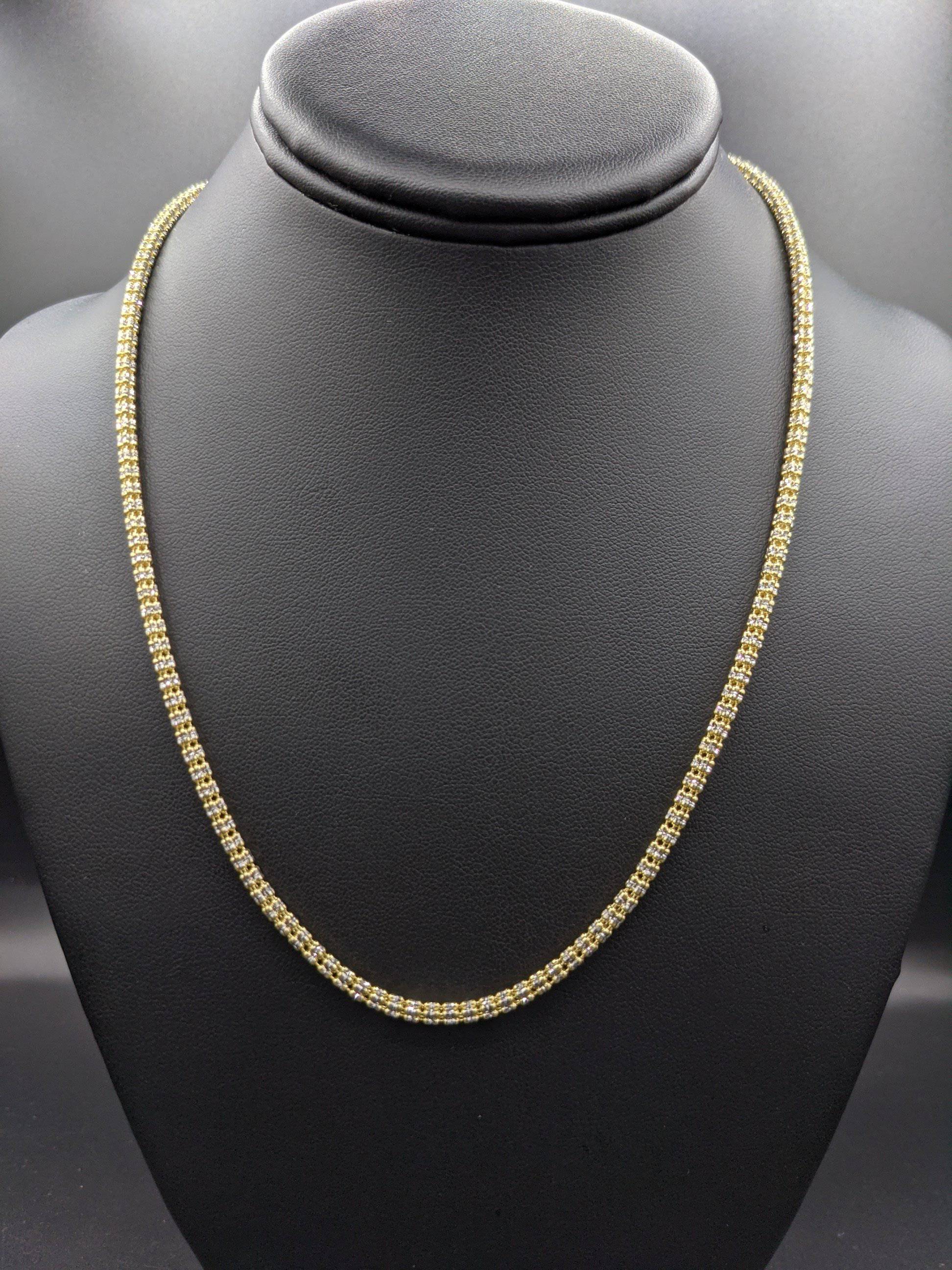14k Moon Ice Chain by Gold Drip ™ - Gold Drip Jewelry