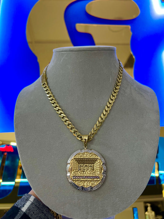 14K Choker With Last Supper Pendant GD