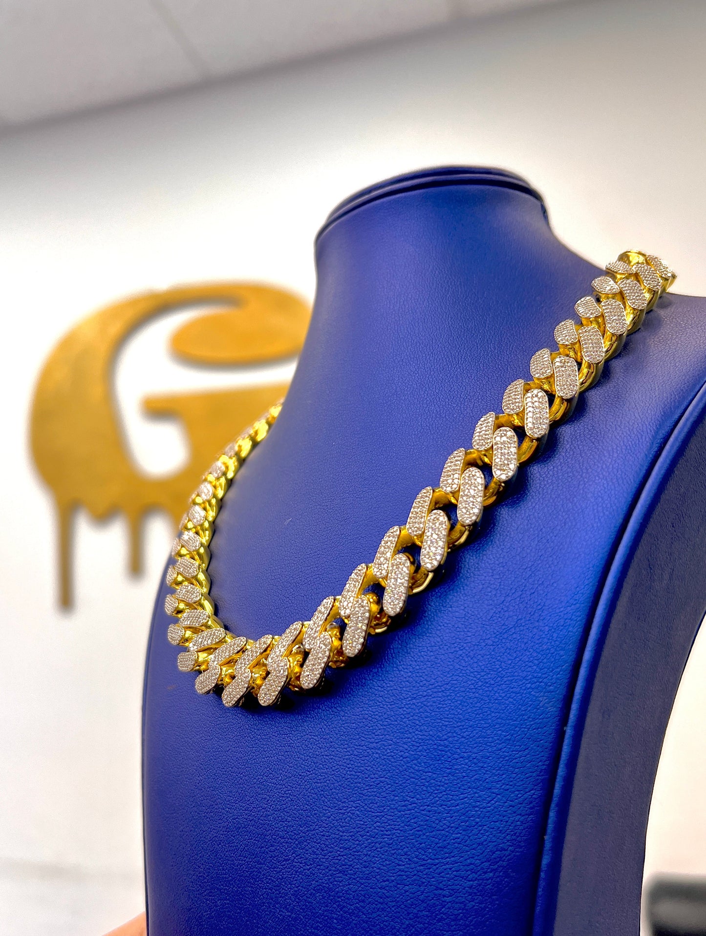 New 14K Monaco full CZ Choker by GD - Gold Drip Jewelry