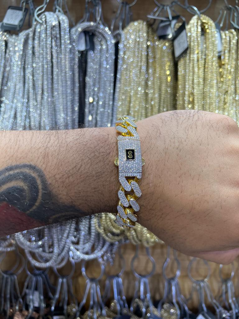 Instagram 🔥 Sale 14K Monaco Bracelet 16MM by Gd - Gold Drip Jewelry